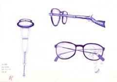 北京畫室創(chuàng)意設(shè)計破碎眼鏡范畫賞